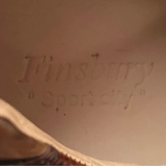 Finsbury “Sport City” Golf Oxfords Shoes-Brown Leather-Men's 10-RARE-NEW - Picture 10 of 13